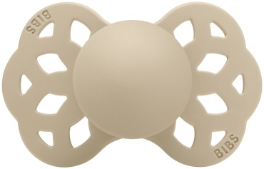 Пустышка BIBS Infinity Symmetric Silicone Vanilla 6+ месяцев, 1 шт, бежевый