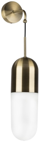 Бра настенный Lightstar E27, белый, бронза