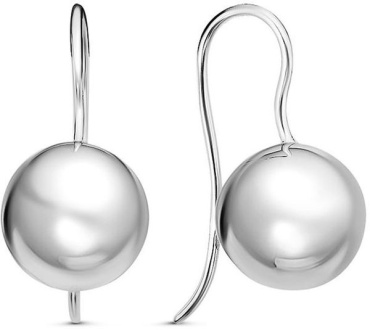 Серьги kari jewelry 09801AA0 вес 8.04 г серебро, без вставок