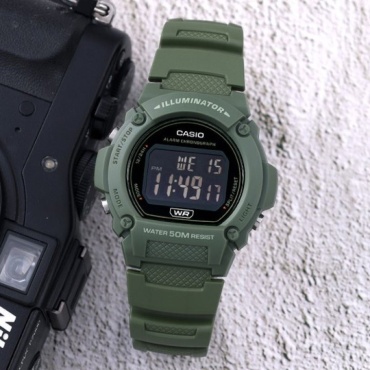 Кварцевые CASIO W-219HC-3BVDF нержавеющая сталь