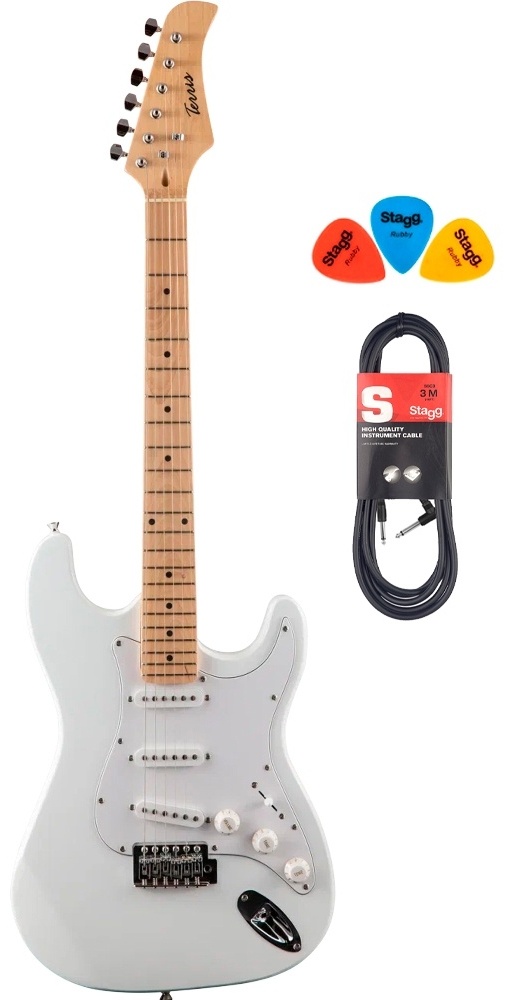 Купить Terris TST-39 WH White + медиаторы Stagg в кредит в Алматы ...