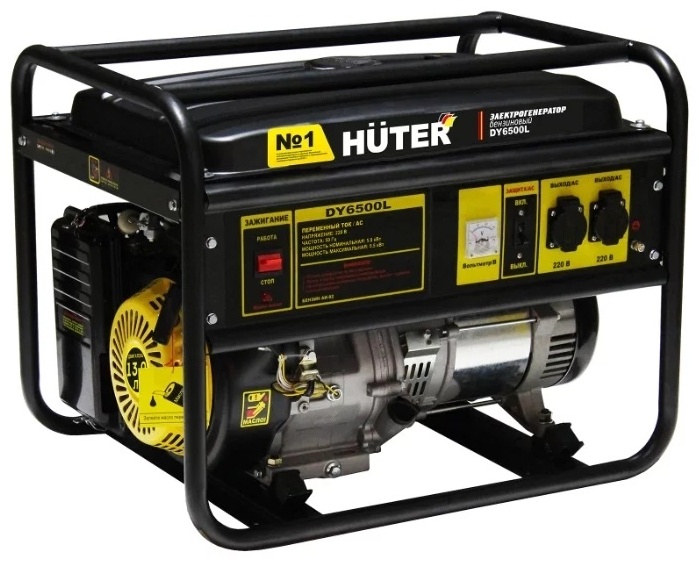 Электростанция бензиновая Huter 5 кВт 1 (220 В), DY6500L