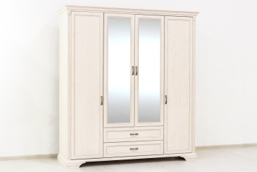 Распашной шкаф ANREX Монако 4D2S, 197.2x213.7х61.9 см, бежевый