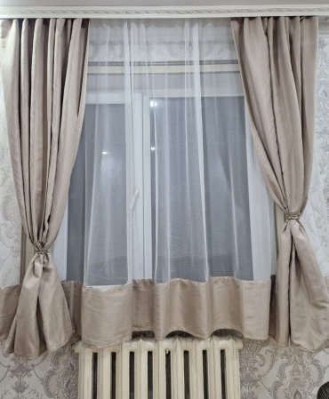 Комплект ADINA 280x180 см 3 шт, петек, бежевый
