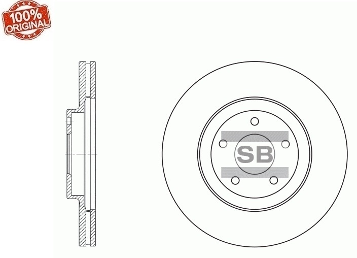 Диски Sangsin Brake передние SD4210-M