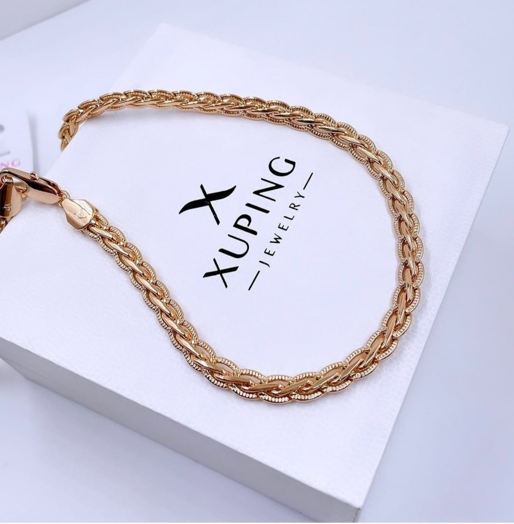 Купить Цепь Xuping Jewelry длина 50 см бижутерный сплав перламутр в ...