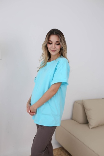 Футболка Sweetmama.kz бирюзовый