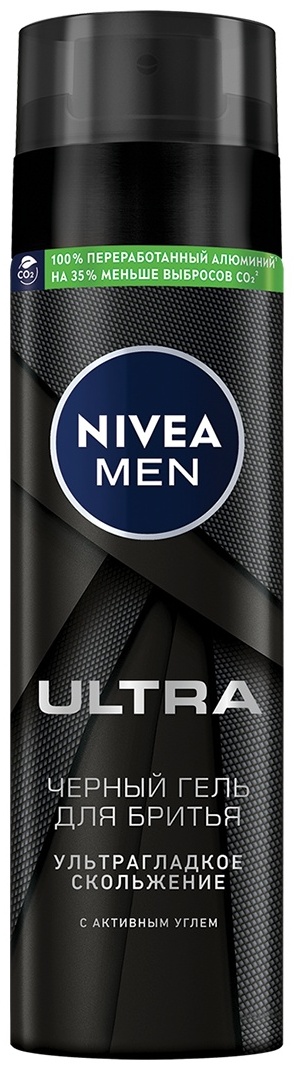 NIVEA Ultra Черный гель гель для бритья 200 мл