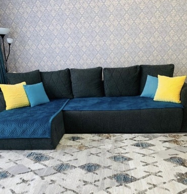 Makhome дивандек для дивана Версаче голубой 90x210, 90x160, 90x90