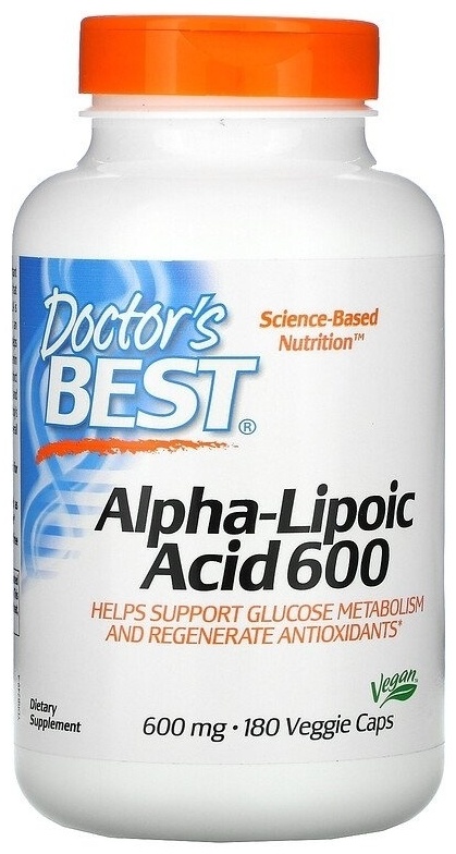 Купить Doctors Best Alpha-Lipoic Acid 600 мг 180 капсул в Алматы ...