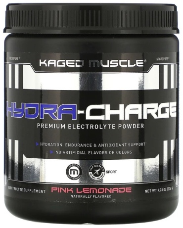 Kaged Muscle Hydra-Charge Premium Electrolyte Powder Розовый лимонад 276 г