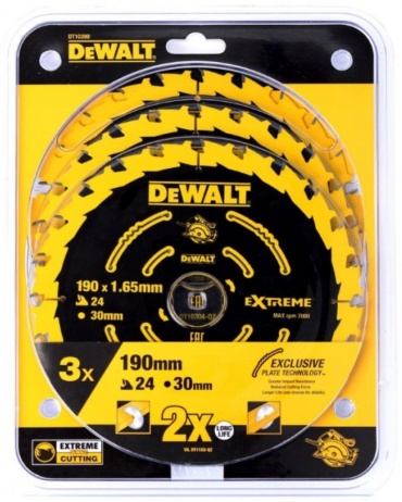 Пильный диск по дереву DeWALT DT10399, 190x30 мм, 24Т
