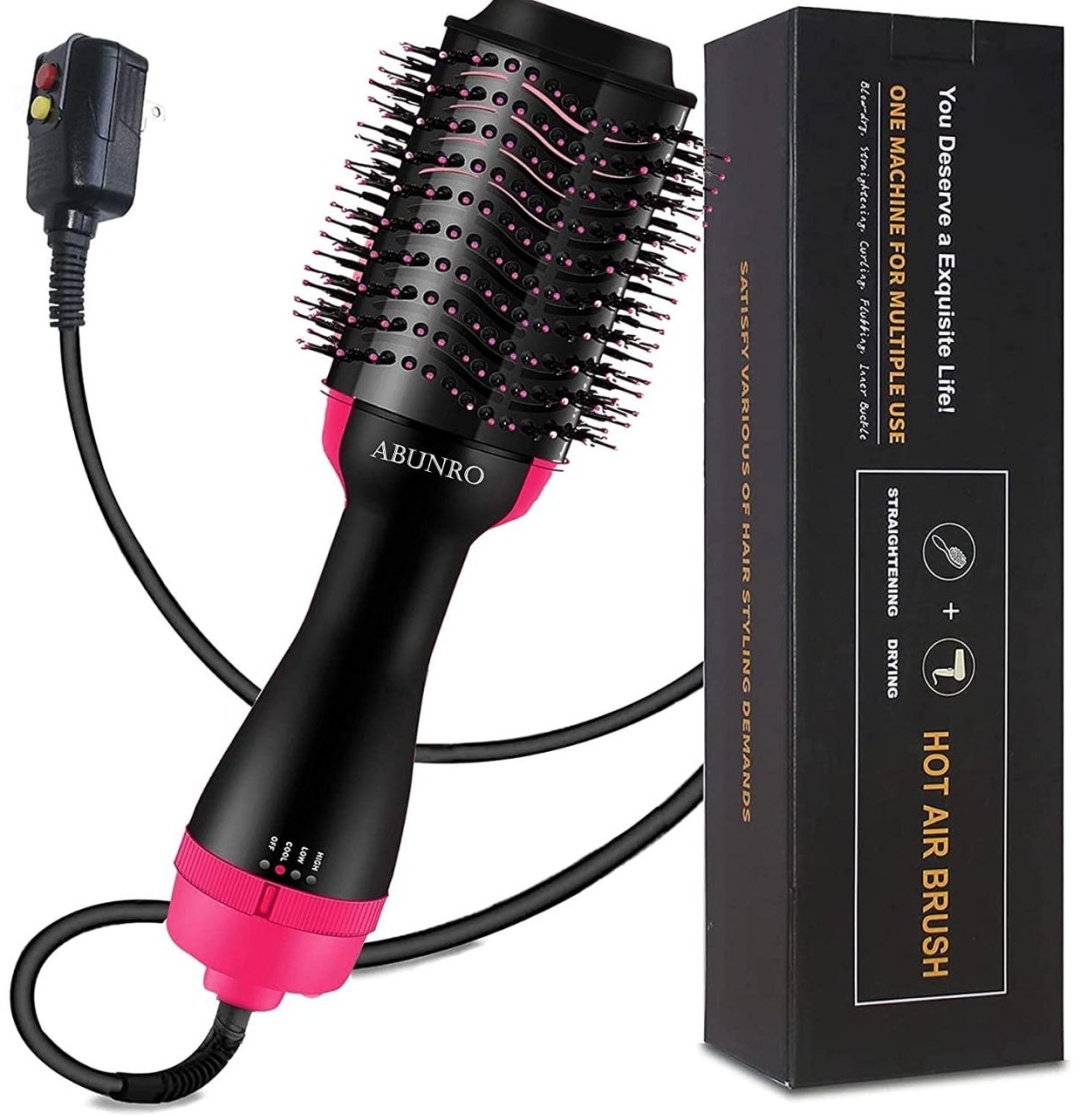 Abunro Hot Air Brush фен-щетка черный
