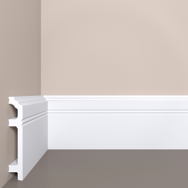 Де-Багет плинтус Bello Deco цвет белый, 2000х20х120 мм