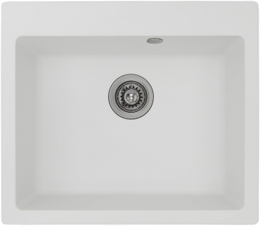 Кухонная мойка Hofmann SSW8050WH HF 50х57х22 см, гранит, тон белый