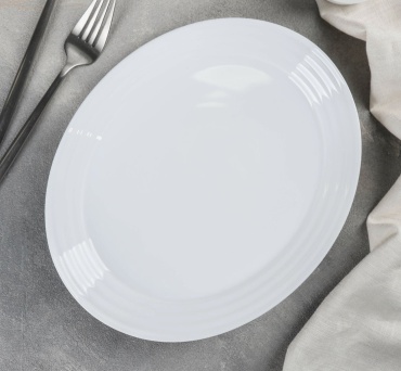 Тарелка ARCOROC 25 см, 1 шт, стеклокерамика