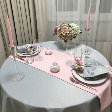 Скатерть с дорожкой With love A.B. 160x160 см, хлопок, дак, 2 шт