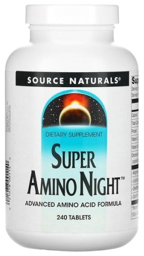 Source Naturals Super Amino Night 240 таблеток