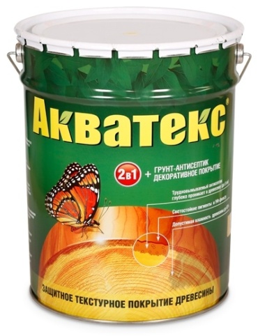 Грунт-антисептик АКВАТЕКС 2 в 1 бесцветный 0.8 л