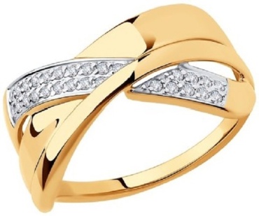 LUXOR JEWELRY 018272-18-2.8 размер 18 вес 2.8 г золото, фианит