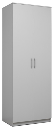 Распашной шкаф Кимбол 2, 80x220х50 см, серый
