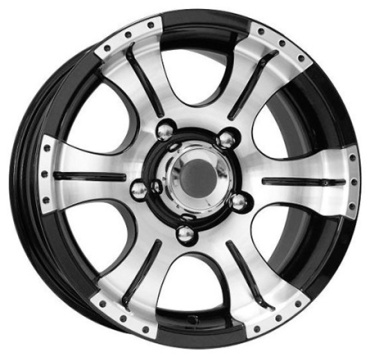 K&K Байконур (КС473-10) 7x15/6x139.7 D110.1 ET-5 4 диска черный, серебристый
