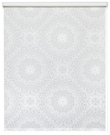 Штора рулонная Калейдоскоп 100x160 см белая