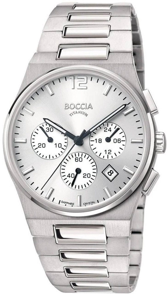 Кварцевые Boccia Titanium 3741-01C титан