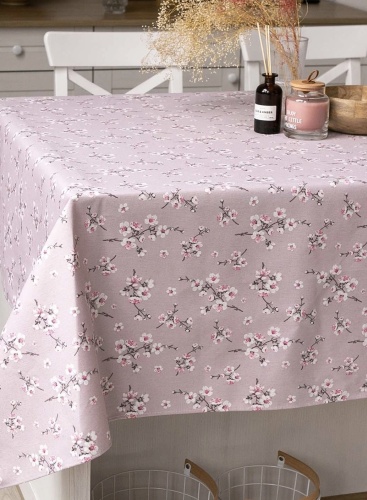 Скатерть Maryam decor & textile Сакура  250x150 см, хлопок, дак, 1 шт