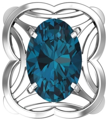 Подвеска POKROVSKY JEWELRY 4101103-04285 вес 1.75 г серебро, кварц