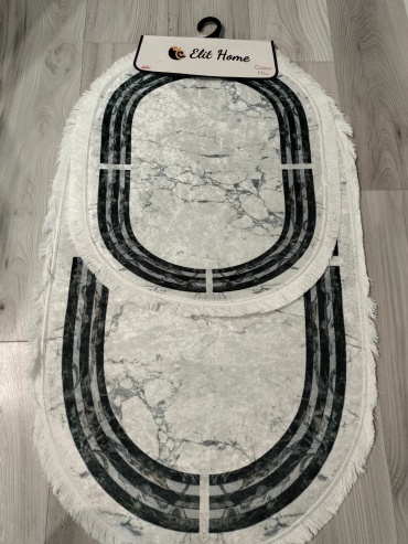 Elit Home комплект ковриков 838457 100x60 см, микрофибра