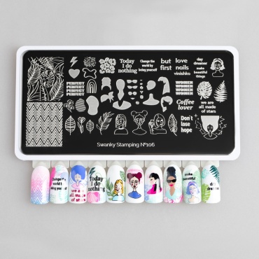 Swanky Stamping Пластина для стемпинга 106