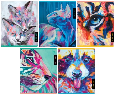 Общая тетрадь BG Cute art, 80 л, А5, клетка, мягкая обложка, 1 шт