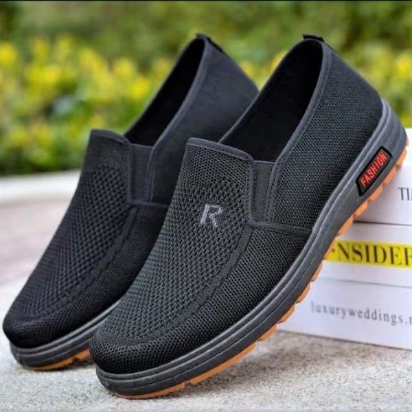 Слипоны FASHION черный