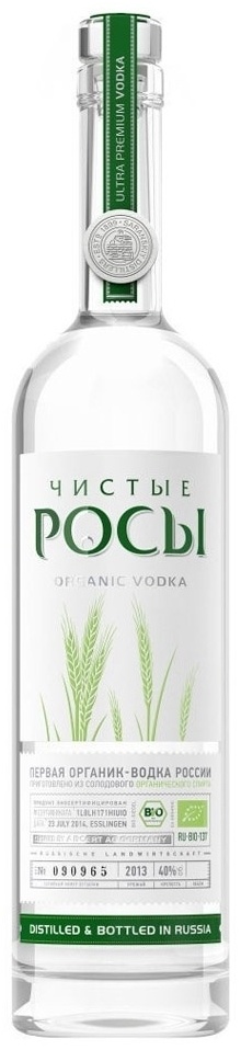 Купить Водка Чистые Росы органическая классический 40% 500 мл в кредит ...