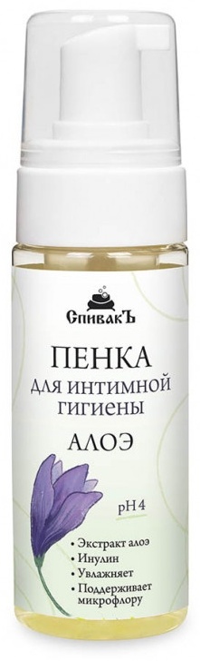 СпивакЪ алоэ пенка для интимной гигиены 150 мл