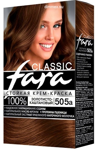 Fara Classic 505а золотисто-каштановый крем-краска 161.4 мл