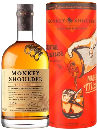 Виски Monkey Shoulder The Original Tube купажированный 40% 0.7 л