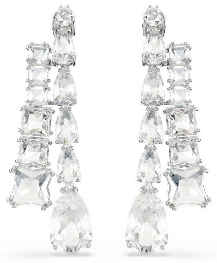Серьги Swarovski ювелирный сплав, кристаллы Swarovski