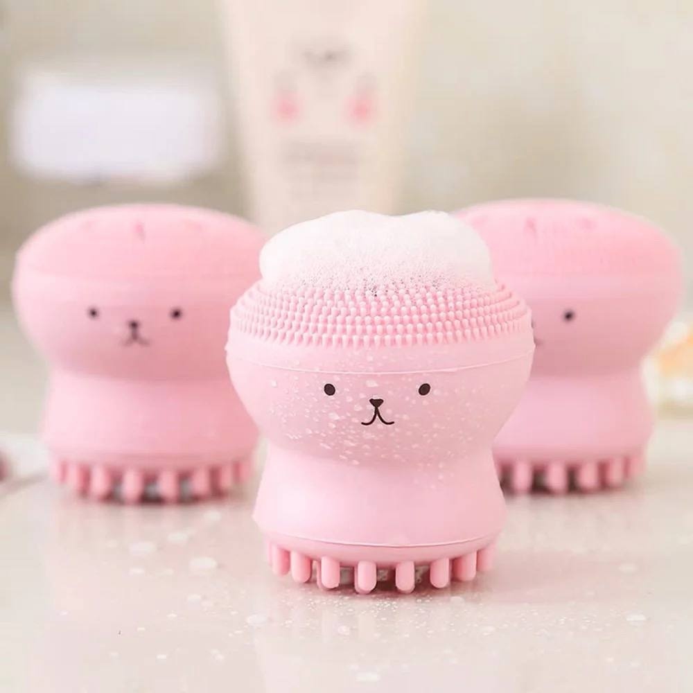 MilkBerry щетка для лица, для умывания розовый 1 шт