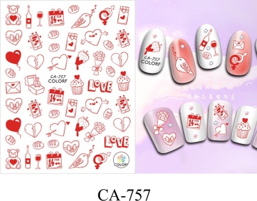 Misscheering наклейки Love CA-757 1 шт