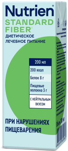 Nutrien Standart смесь для энтерального питания с пищевыми волокнами Нутриэн Стандарт 200 мл