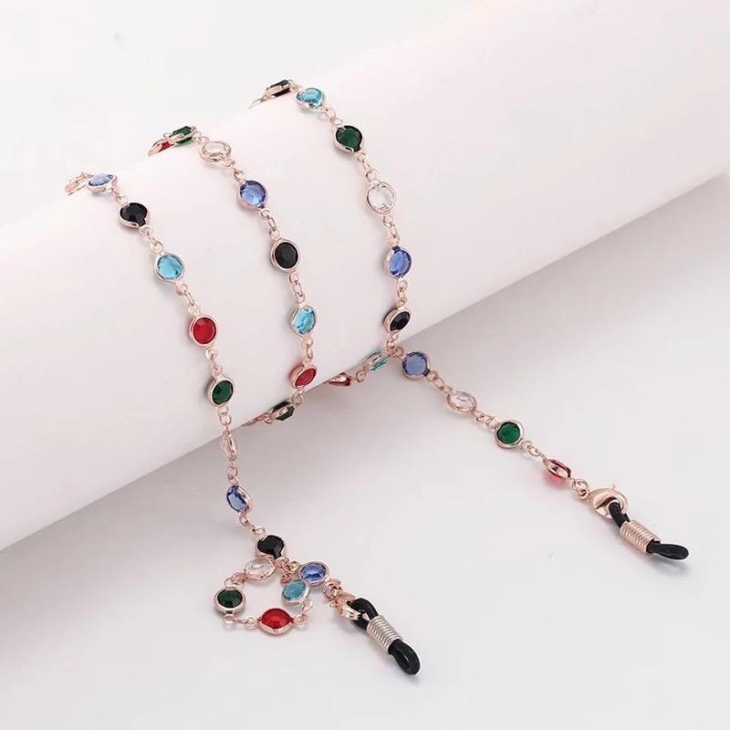 Шнурок для очков Xuping Jewelry 1806NUR мультиколор, серебристый 60 см