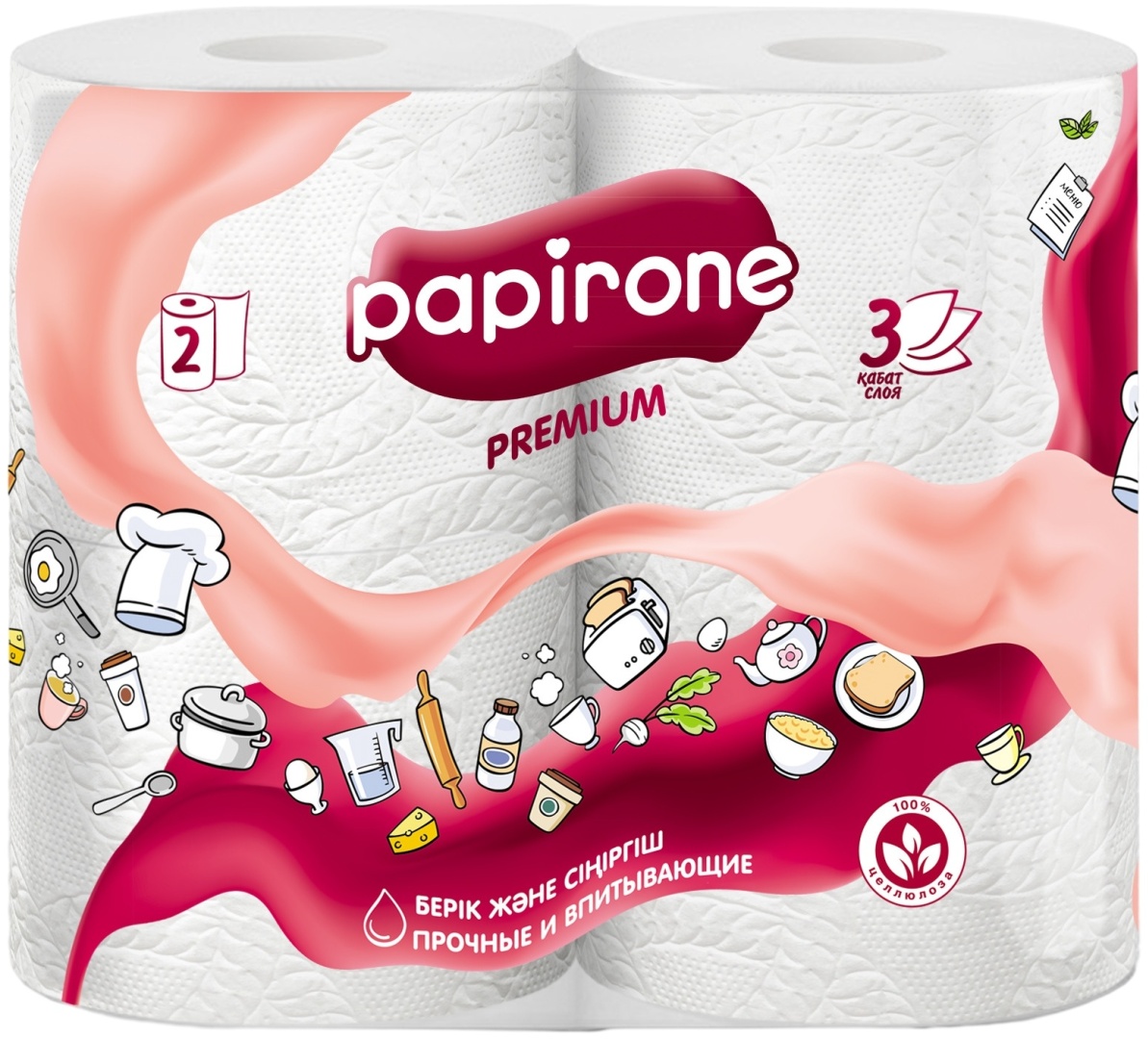 Купить Бумажные полотенца PAPIRONE Premium 2 шт в Алматы – Магазин на ...