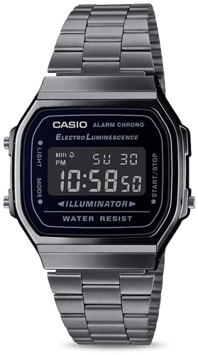 Кварцевые CASIO A168WGG-1BDF пластик