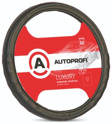 AUTOPROFI оплетка на руль AP-130 BK M черный