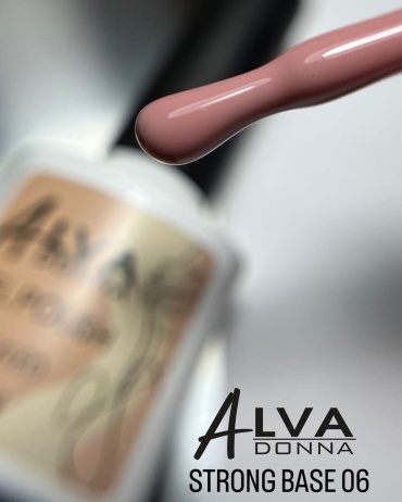 Alva Donna Nails базовое покрытие Strong base 06 камуфлирующее 8 мл
