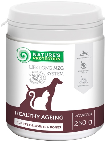 Natures Protection Healthy Ageing добавка в корм для кошек и собак 250 г