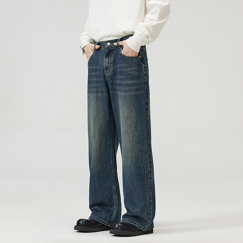 Джинсы прямые urban outfit синий