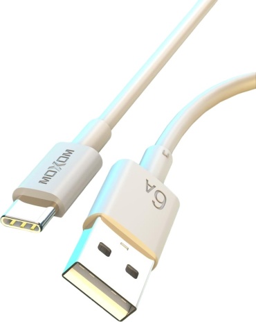 Кабель Moxom USB 2.0 (M), USB TypeC (M), 1 м, MX-CB112 белый